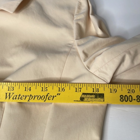 Loft Pale Yellow Cotton Blend Blazer Size 8 - Picture 5 of 6